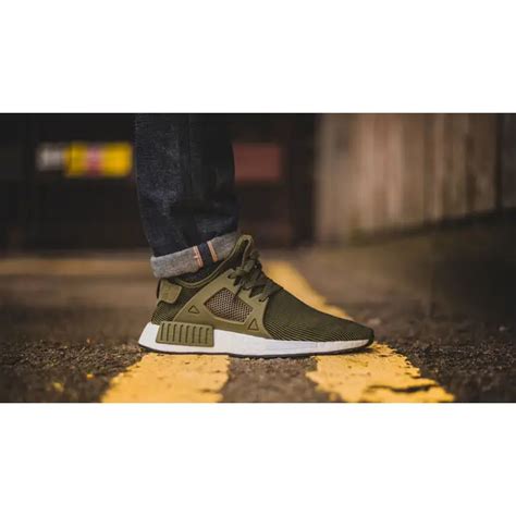 sportlich adidas nmd xr1 primeknit oliven grün schwarz s32217|NMD xr1 stockx.